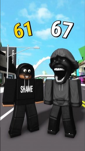 67 vs 61 Memes In Brookhaven #roblox #badrolblox