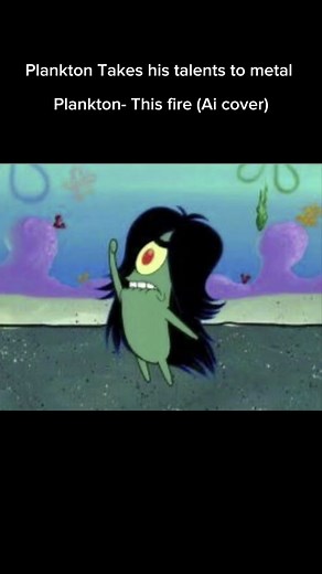 Plankton takes his talents to metal#plankton#metal#thisfire#ai#cover#killswitch