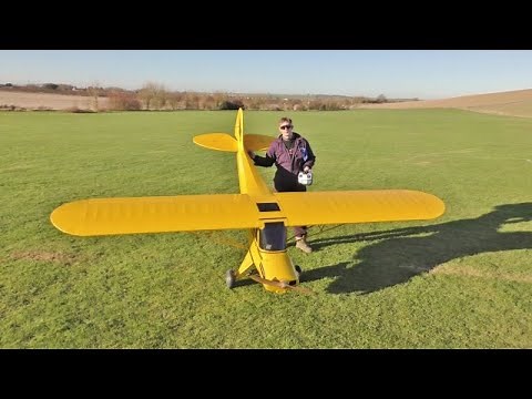 40% SCALE BILL HEMPEL SUPER CUB - DLE 111cc FLAT TWIN PETROL - JACK AT NLMFC BALDOCK # 1 - 2022