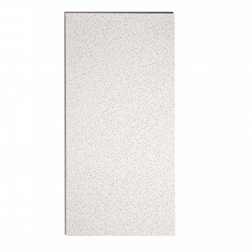 Check The Home Depot's Q&A Before Buying: USG Ceilings 2 ft. x 4 ft. Radar Basic White Square Edge Lay-In Ceiling Tile, Case of 8 (64 sq. ft)