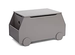Delta Children Metro Toy Box, Classic Grey