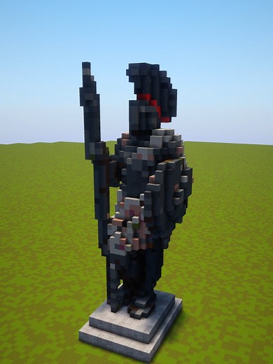 How to Build a Roman Statue in Minecraft