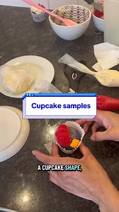 This is also a great way to practice piping as you can just scrap the buttercream off and keep going! #creatorsearchinsights #nobake #bakinghacks #hacks #cupcakes