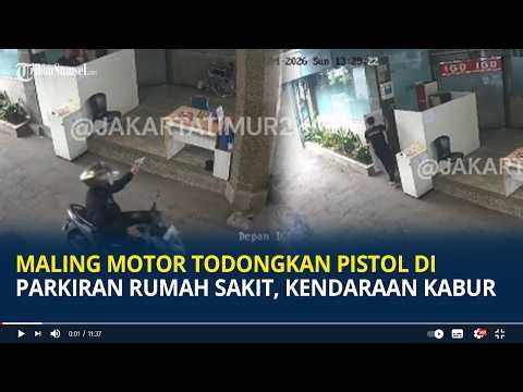 Viral Video of Motorcycle Thief Pointing Gun at Hospital Parking Lot, Patient's Vehicle Taken Away