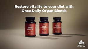 Ancient Nutrition Organ Supplements, Once Daily Grass-Fed and Wild Organ Complex Capsules, Beef & Lamb Liver, Supports Healthy Blood, Gut, and Liver, 30 Ct
