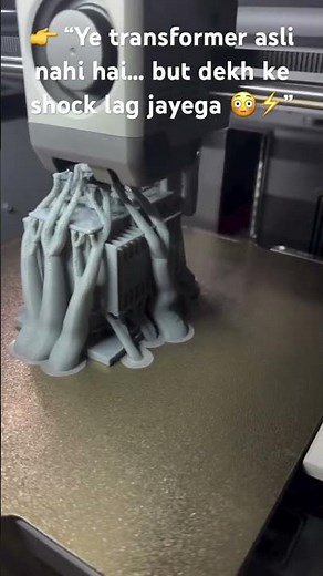 “Mini Transformer ⚡ 3D Printed 😍Aap bhi bana sakte ho! 🔥Full process dekho 👇”