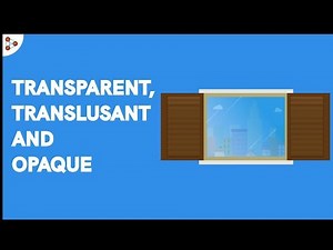 Transparent, Opaque and Translucent objects Video Lecture | Class 6 All Subjects (Old NCERT)
