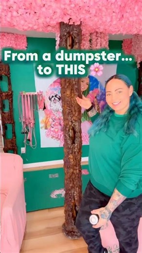 From Dumpster Dive to Dream Gym 🌸 DIY Tree Build