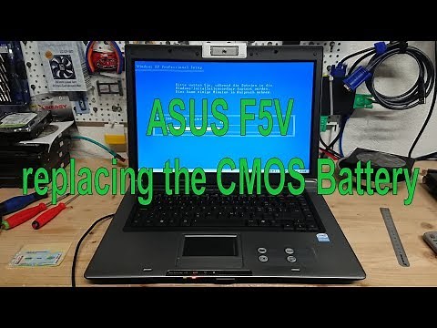 Asus F5V replacing the CMOS Battery + Teardown