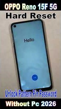 Oppo Reno 15f 5g Hard Reset | How to Oppo Reno 15f 5g Hard Reset & Factory Reset 2026