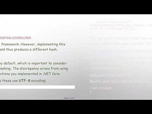 Resolving SHA1 Hash Discrepancies Between .NET 3 and .NET Core