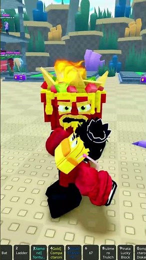 Abriendo piñata lucky block en tsunami por brainrot #roblox