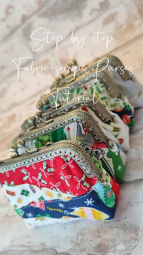 Sometimes it feels a bit magical when you add a metal frame to a fabric purse — it instantly becomes a little vintage treasure. ✨ I’ve made so many complicated metal-frame bags over the years, but you know what? This simple little purse is still my favourite. It’s useful, sweet, and so easy to make… and the best part is, it uses up all those lovely fabric scraps! If you’d like to make this scrap-friendly card purse, you’re welcome to follow my Free YouTube tutorial. | Lazydoll