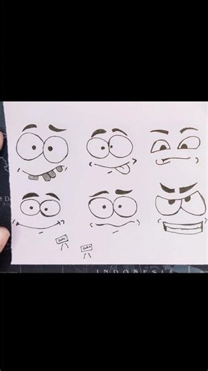 Easy Pencil Drawing of Cute Face Expressions 😍 | Art Shorts #ArtShorts #art