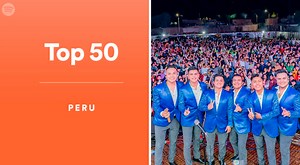 La única agrupación peruana posicionada en el Top 50 de lo más escuchado en Perú de Spotify