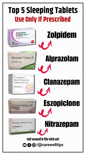 Top 5 Sleeping Tablets & Their Uses | Health Tips #Shorts #Viral