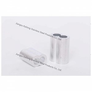 [Hot Item] Double Hole Aluminum Sleeve for Steel Wire Rope Protection Ferrule Sleeve