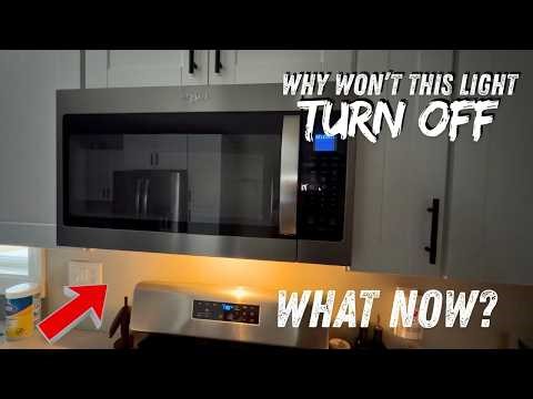 Microwave light wont turn off! This is How I Fixed it