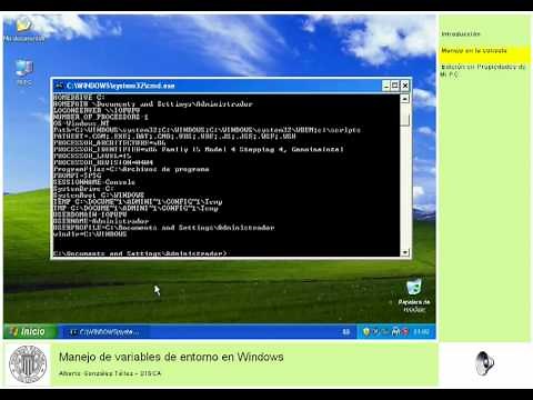 Manejo de variables de entorno en Windows | | UPV