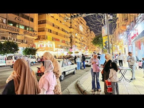 Cairo walking Tour | Exploring Old Cairo At Night | 4K HDR 60fps