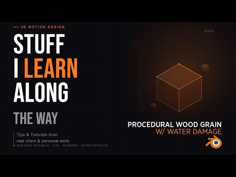 Stuff I Learn Along the Way: Procedural Wood Shader in Blender (With Water Damage)