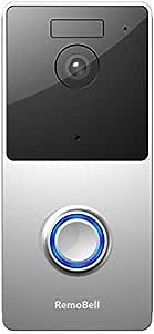 RemoBell WiFi Wireless Video Doorbell (WiFi, Wireless, Night Vision, 2-Way Audio, HD Video, Motion Sensor)