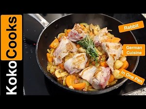 How to Cook a Rabbit in one Pan. German Cuisine.