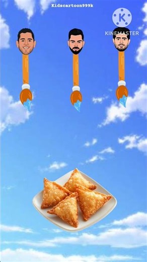 2D cartoon animation with samosa #funny #shortsfeed #samosa#2danimation