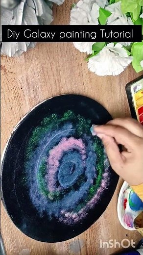 DIY Acrylic galaxy painting Tutorial