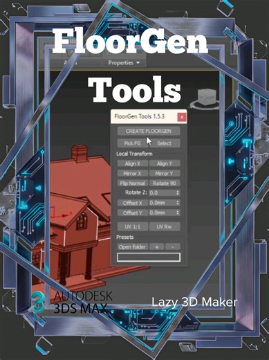 Mastering FloorGen Tools in 3dsMax Tutorial