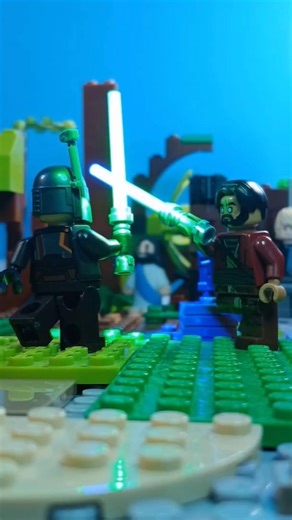 Epic Lightsaber fight #legostarwarsstopmotion #ahsoka #shorts