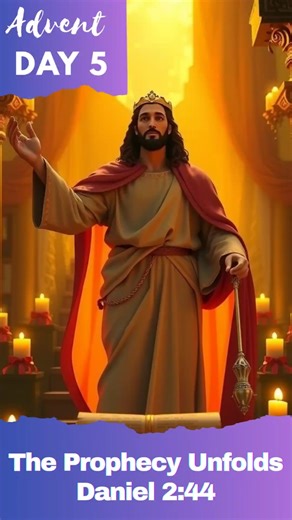 The Eternal Kingdom Foretold ✨ | Daniel 2:44 | Advent Prophecy Series – Bible in Advent Day 5