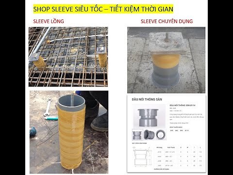 TK05-Cách shop nhanh Sleeve xuyên sàn nước thoát căn hộ và khối lượng