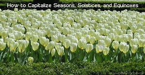 When to Capitalize Seasons, Solstices, and Equinoxes