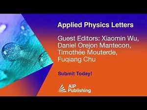 Applied Physics Letters Call For Papers: Superhydrophobic Surfaces