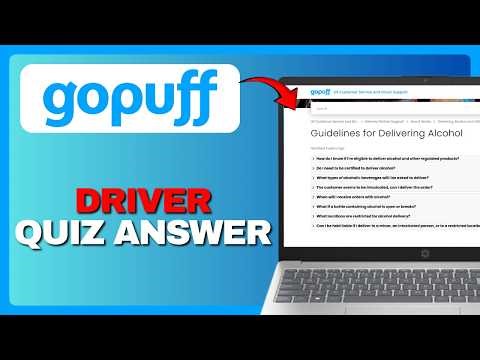 GoPuff Delivery Driver Quiz Answers - Pass the Driver Test Fast (Full Guide) 2026!