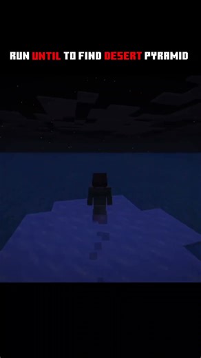 run until to find desert pyramid #shorts #minecraft