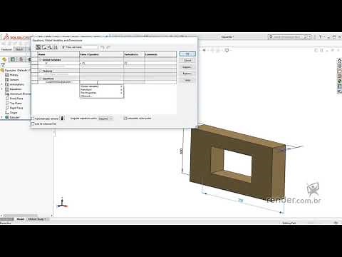 32 - Arbeiten mit Gleichungen | SolidWorks 2018 Teils