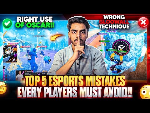 Top 5 Esports Mistakes Every Players Must Avoid !! | Free Fire Esports Players Mistakes | FF Esports