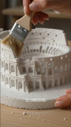 Creating the Colosseum with Thermocol | DIY Miniature Colosseum Model