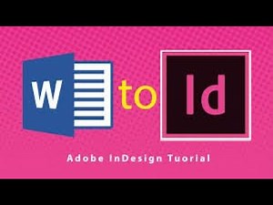 Import Word document into InDesign tutorial | InDesign paragraph style creation #tricks #video