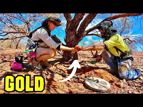 Biggest Nugget of the Trip! Finding Gold with our Metal Detectors (remote Outback Australia)