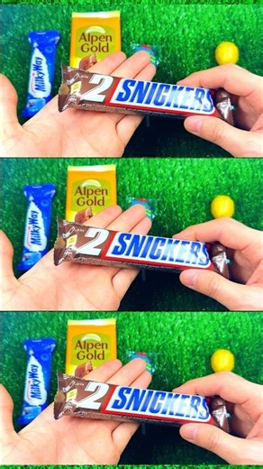Big Snickers ASMR 🍫 So Satisfying Unwrap #asmr #chocolate #candyopening