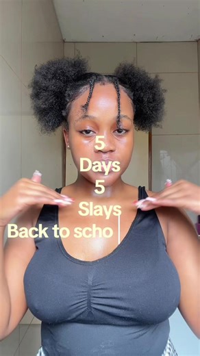 I didn’t get enough time to lay my edges . Back to school hairstyles, ❤️#p_l_mpho #backtoschool #fyp