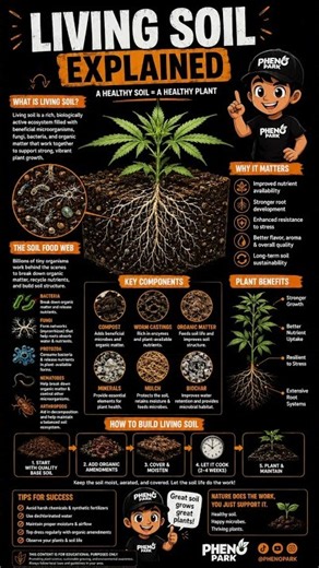 🌱 Living Soil Explained | The Science Beneath Healthy Plants #cannabiscommunity #horticulture