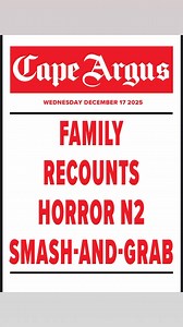 🗞️ Start your day with the Cape Argus From breaking news and court stories to traffic updates, investigations and human-interest features — we’ve got Cape Town covered. 👉 Read the latest: https://capeargus.co.za/ #CapeArgus #CapeTownNews #BreakingNews #WesternCape #SAnews | Cape Argus