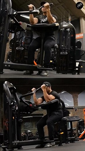 Preacher Curl Machine Demonstration For Beginners - Gym Arm Exercise For Muscle Building (shorts)