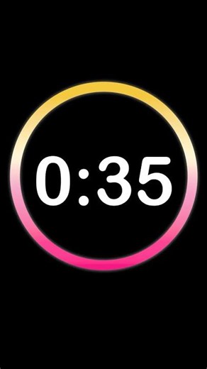 ⏱️ 35 Second Countdown Timer | Clock Ticking Sound & Alarm