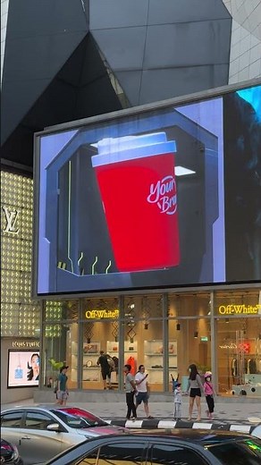 3D Billboard 3D Digital Billboard 3D LED Billboard 3D Advertising 3x Real Life ShootingVideo EVENING