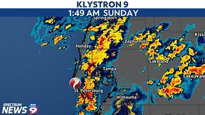 A storm survey is underway right now following the apparent tornado that struck overnight. Here's the radar summary as the storms moved onshore around 1:00 am. | Spectrum Bay News 9 Weather